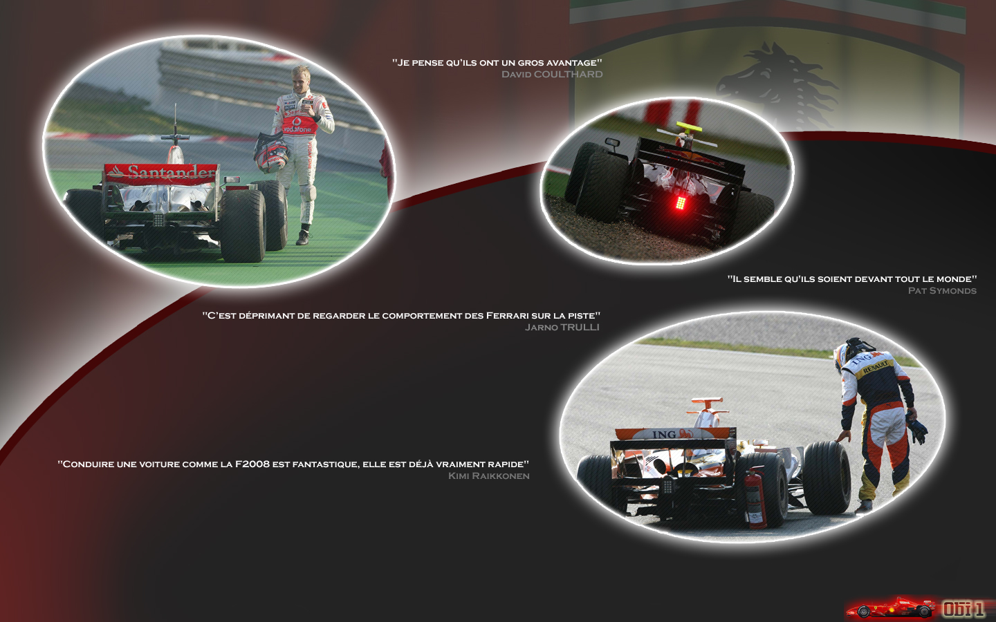 Wallpapers Sports - Leisures Formule 1 Scuderia Ferrari - Essais Privs 2008