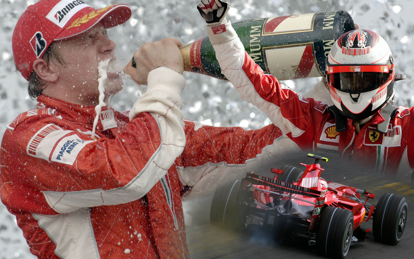 Fonds d'cran Sports - Loisirs Formule 1 Kimi Raikkonen World Champion 2007