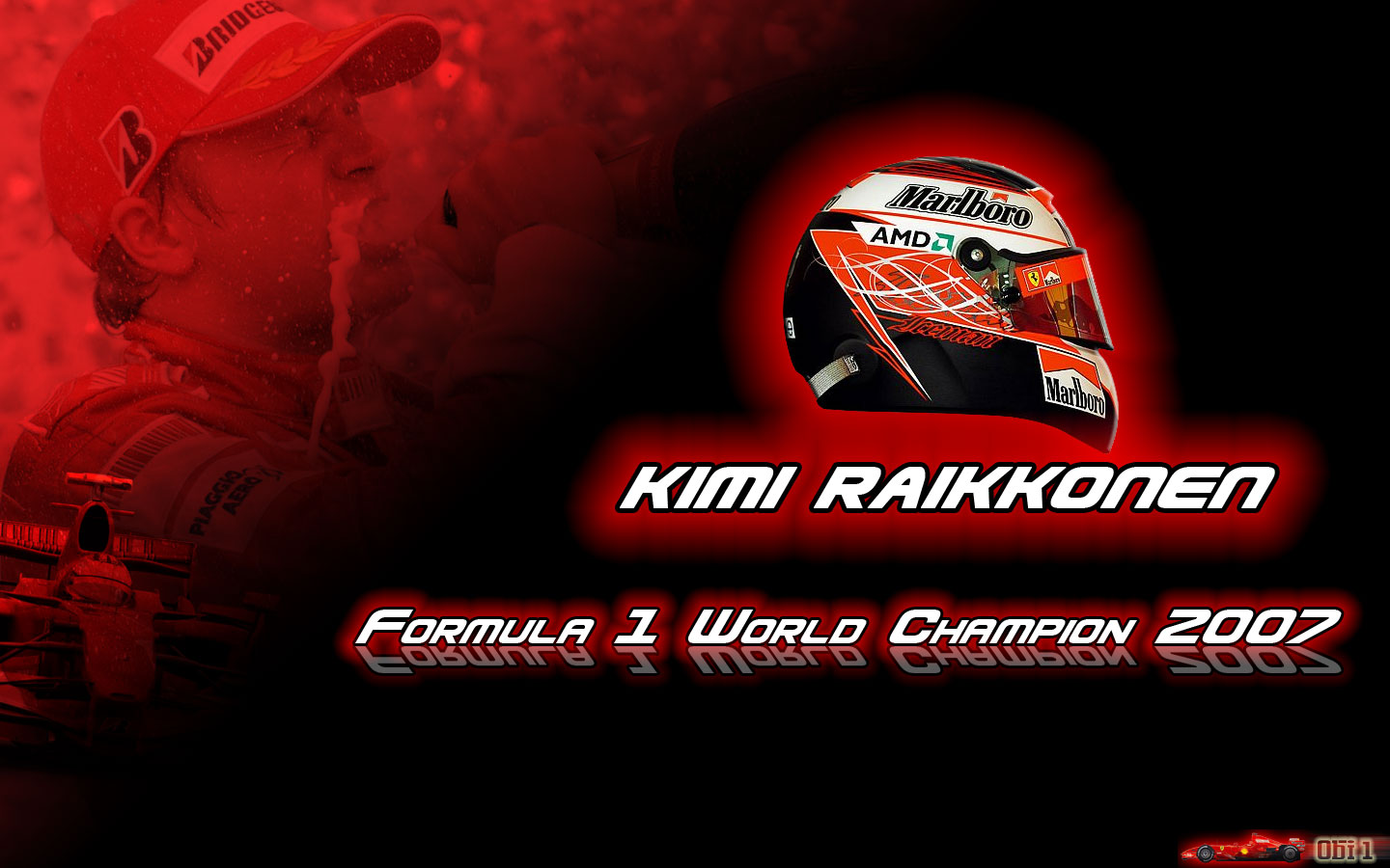 Fonds d'cran Sports - Loisirs Formule 1 Kimi Raikkonen World Champion 2007