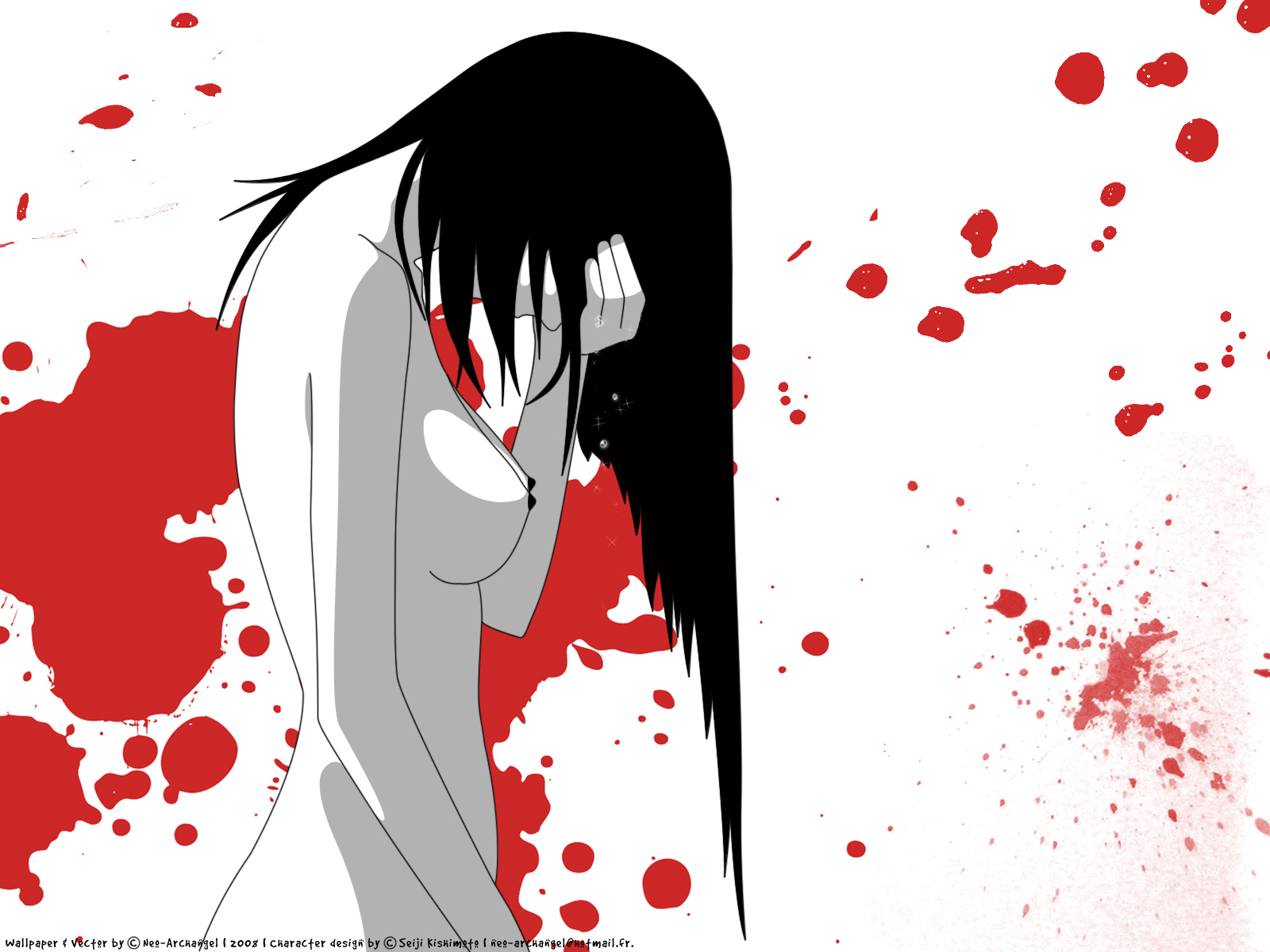 Fonds d'cran Manga Elfen lied Remords