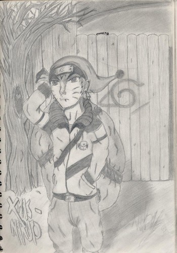 Fonds d'cran Art - Crayon Manga - Naruto x-mas naruto