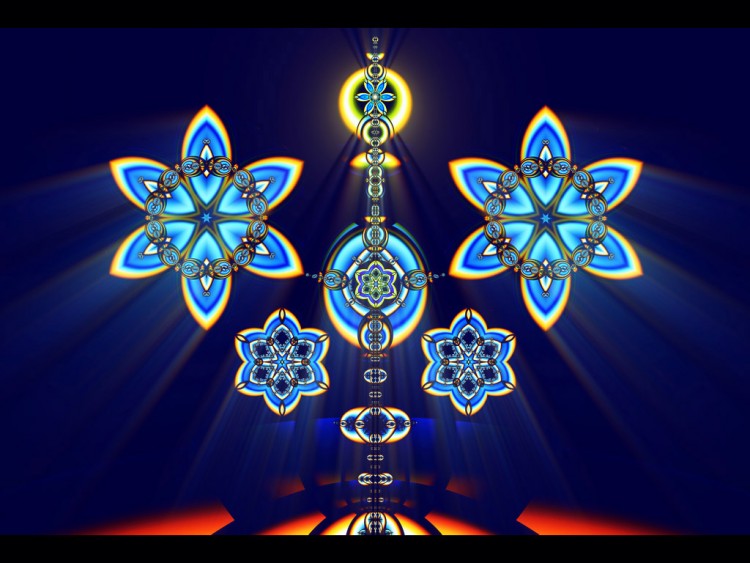 Wallpapers Digital Art Fractals, Kaleidoscope Wallpaper N196095