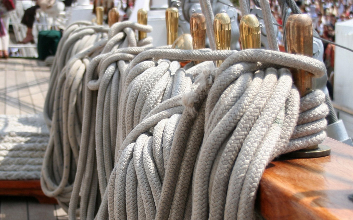 Fonds d'cran Bateaux Voiliers Cordages sur le Cuauhtemoc