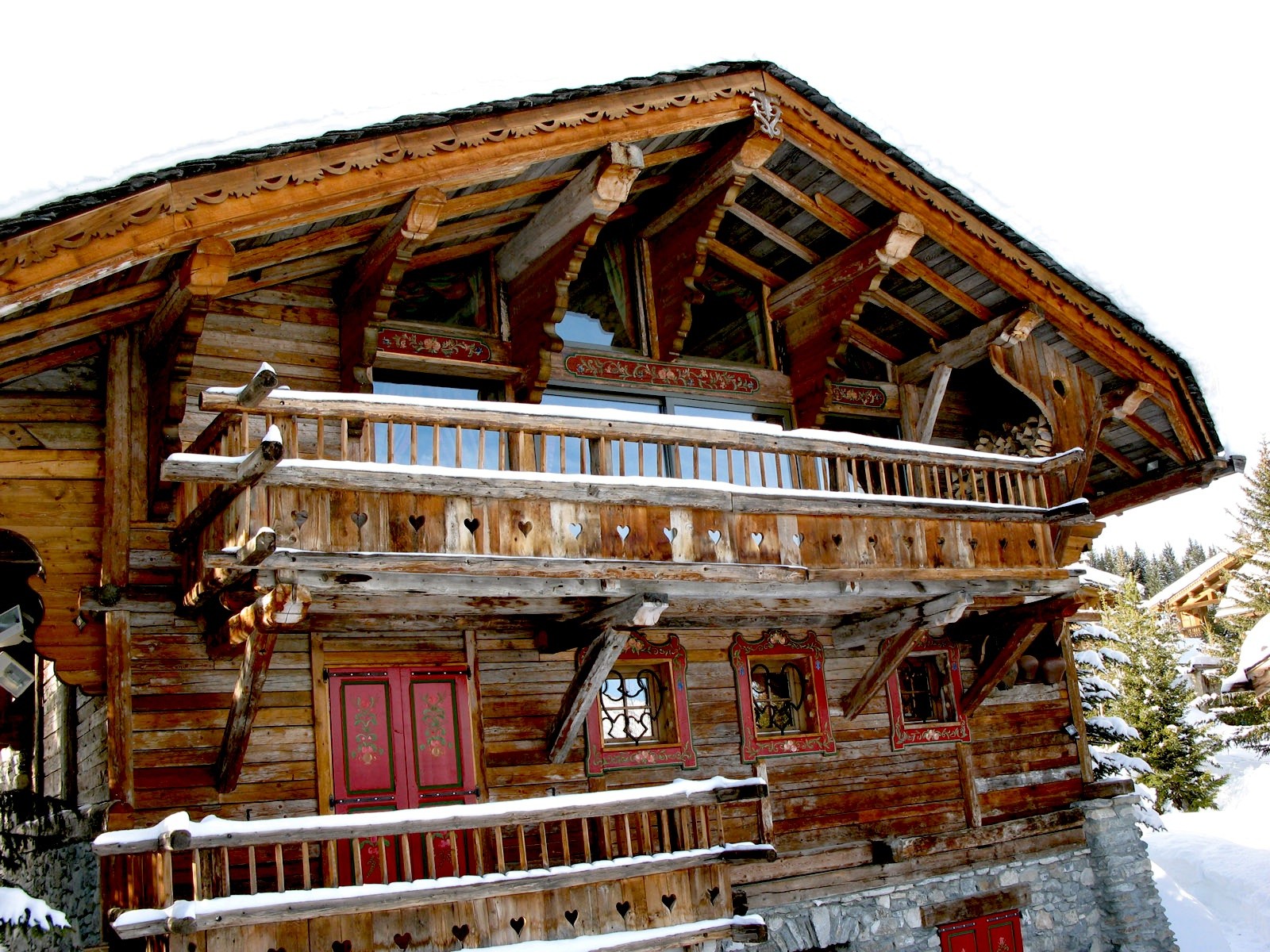 Fonds d'cran Constructions et architecture Chalets Courchevel