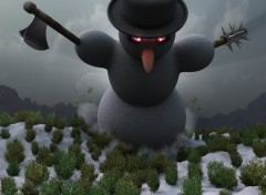 Fonds d'cran Art - Numrique the abominable giant snowman