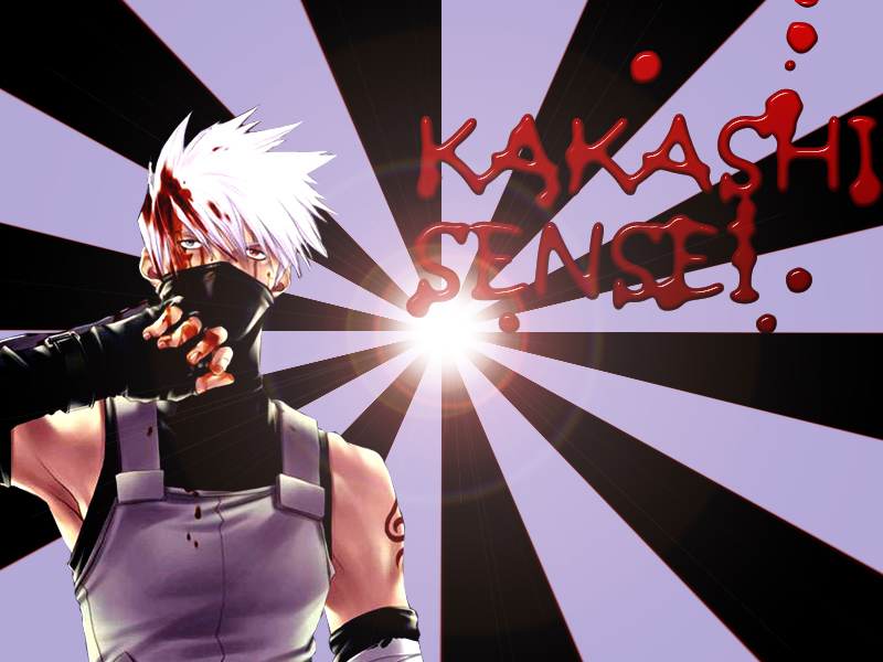 Wallpapers Manga Naruto kakashi-blood