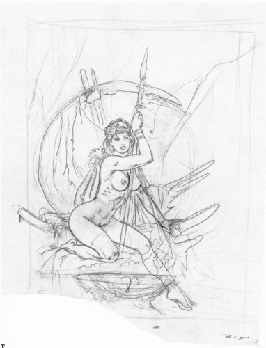 Wallpapers Erotic Art Art - Pencil repro ROYO