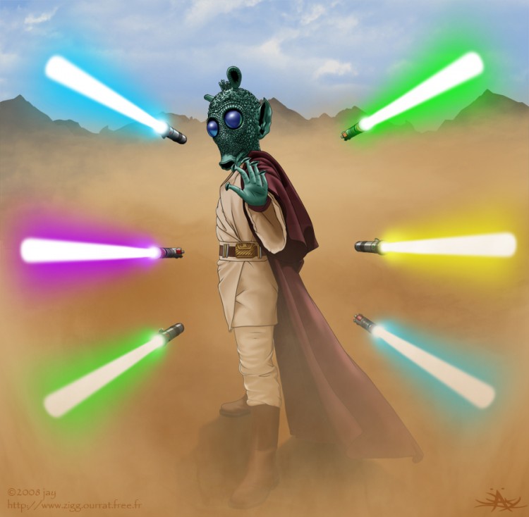 Wallpapers Fantasy and Science Fiction Star Wars rodian jedi