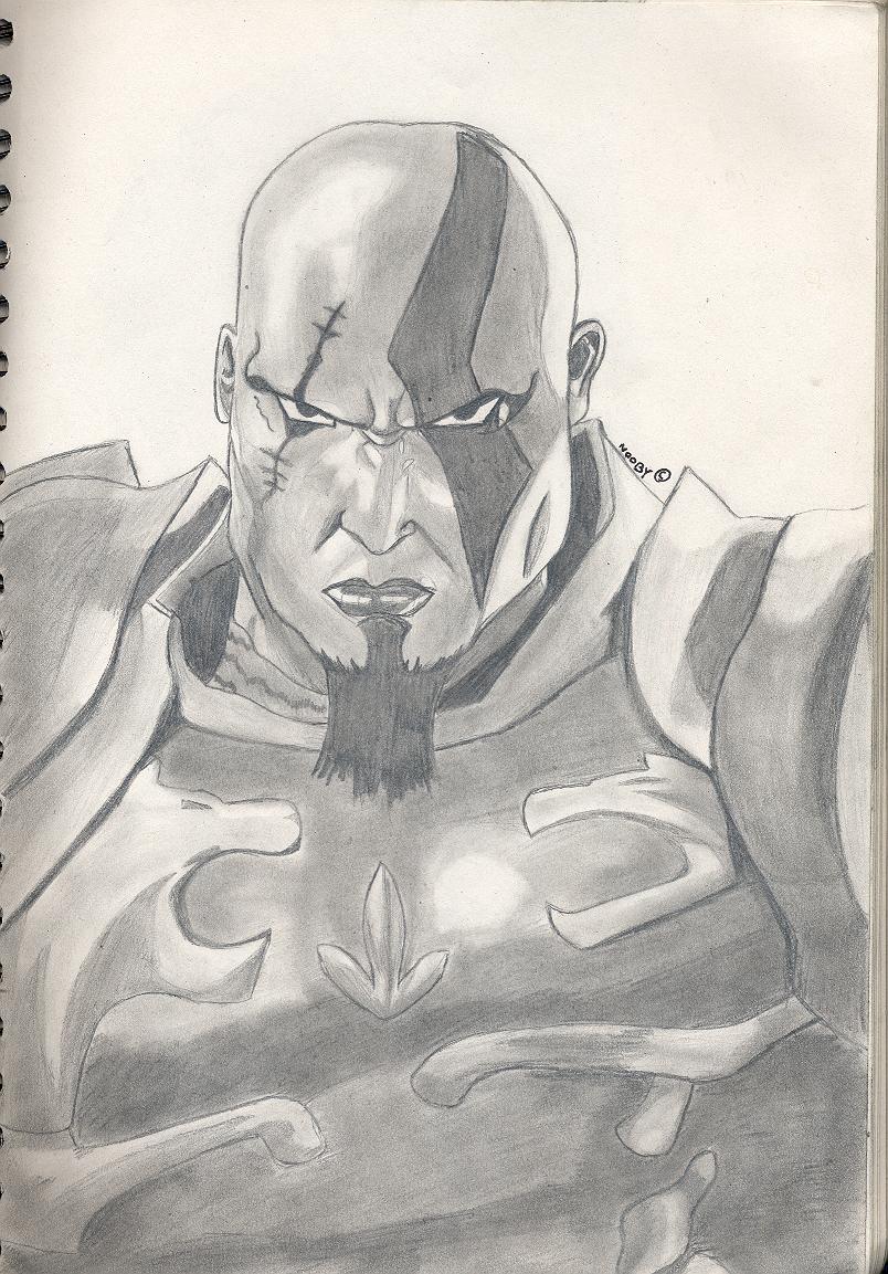 Fonds d'cran Art - Crayon Jeux Vido Kratos .:. God Of War 2