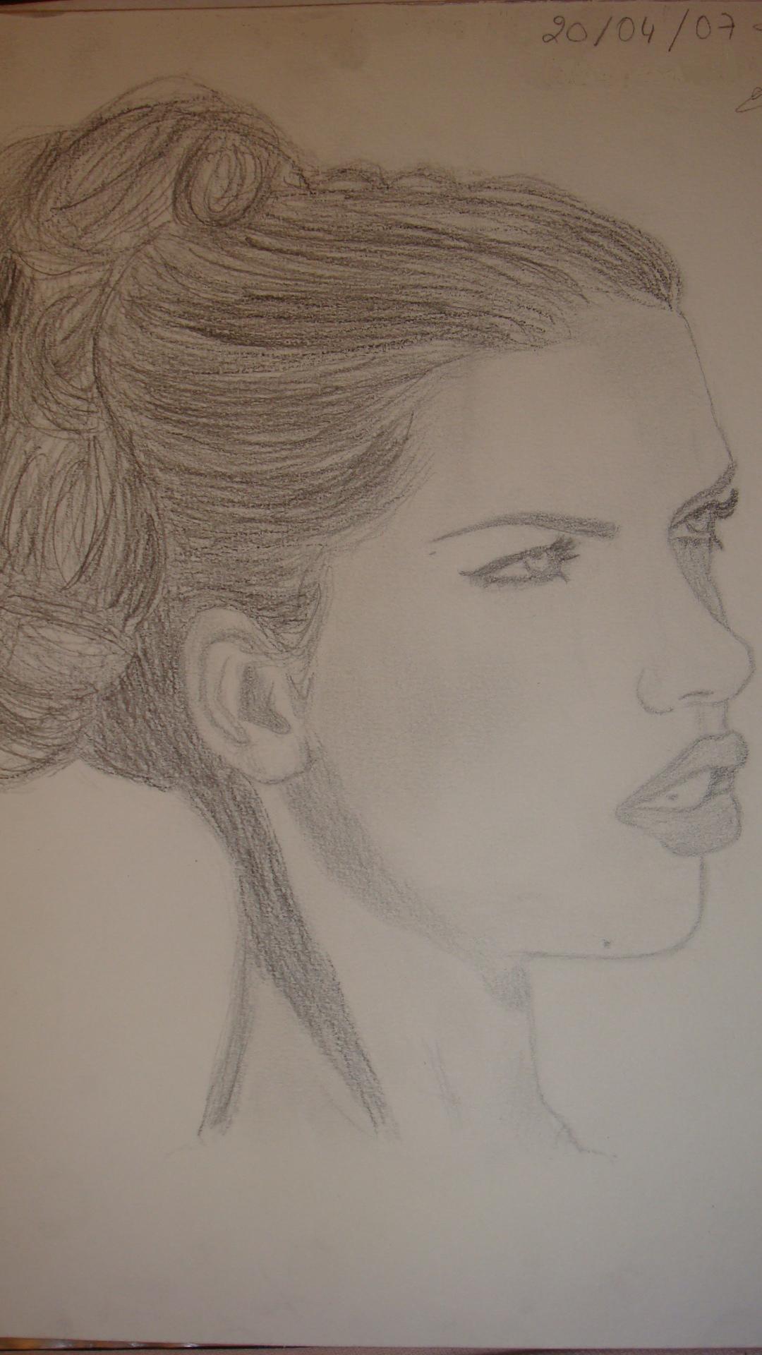 Wallpapers Art - Pencil Women - Femininity Adriana Lima