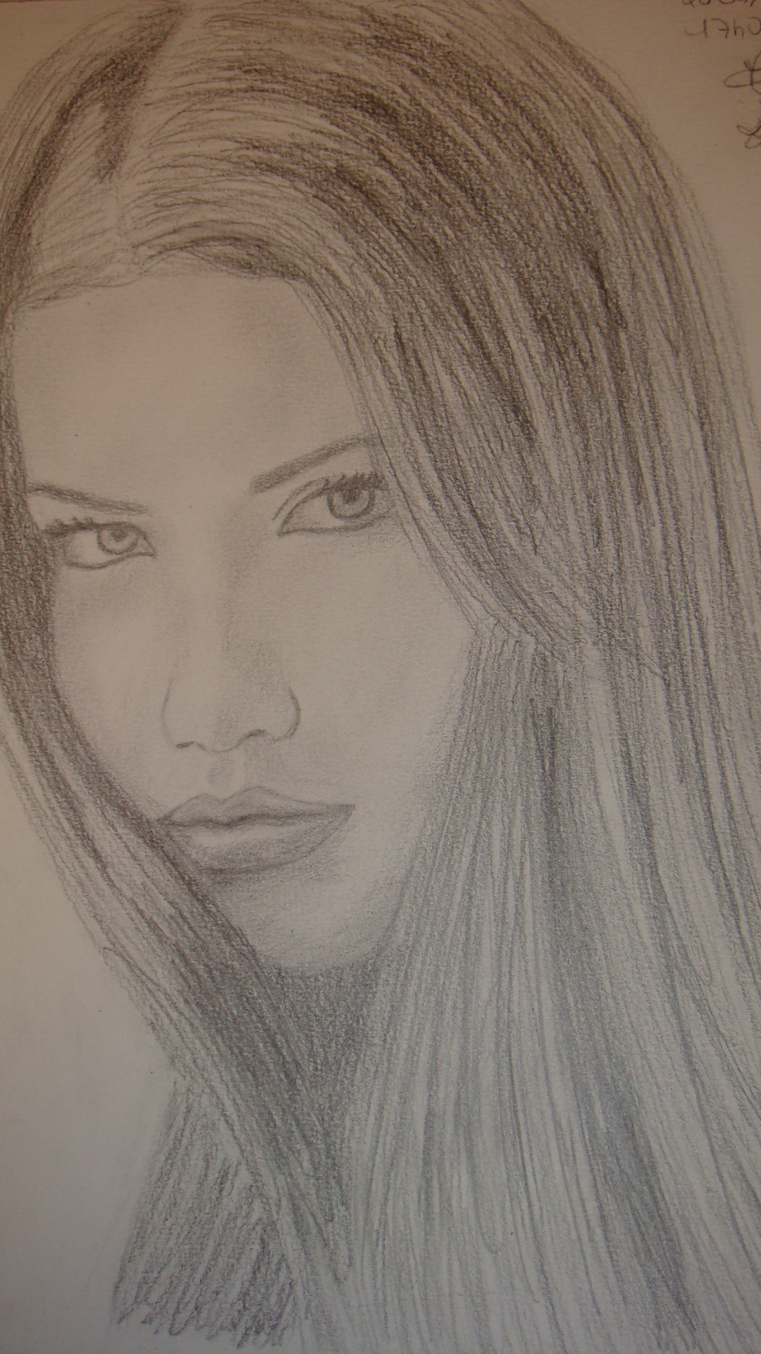 Fonds d'cran Art - Crayon Femmes - Fminit Adriana Lima