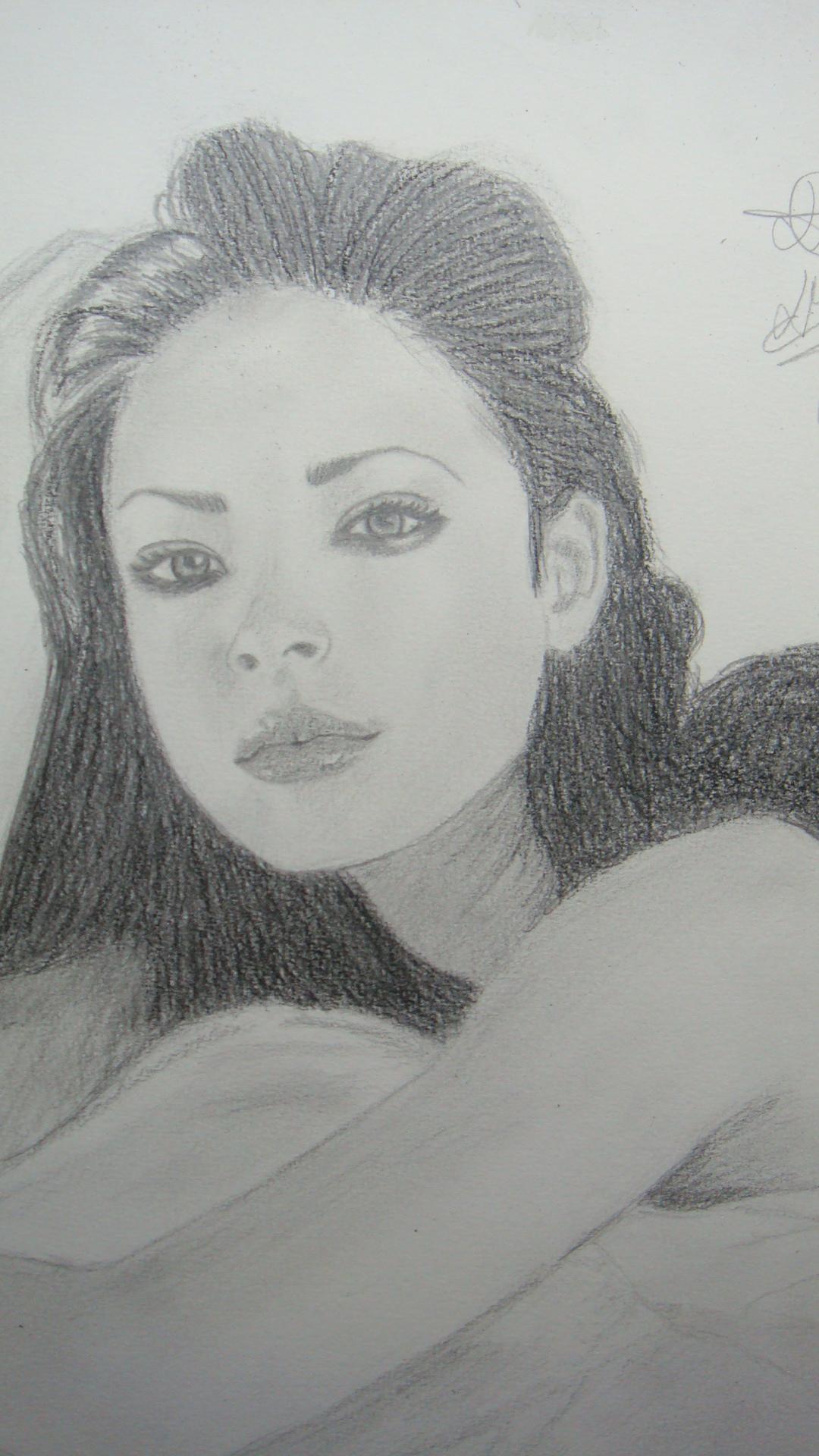 Fonds d'cran Art - Crayon Femmes - Fminit Kristen Kreuk