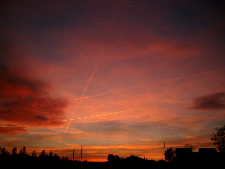 Fonds d'cran Nature Couchers et levers de Soleil le coucher de soleil aux arcs sur argens