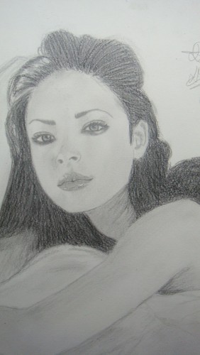 Fonds d'cran Art - Crayon Femmes - Fminit Kristen Kreuk