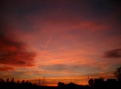 Fonds d'cran Nature le coucher de soleil aux arcs sur argens