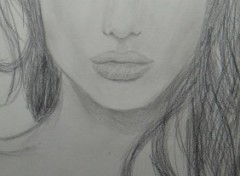 Fonds d'cran Art - Crayon Angelina Jolie