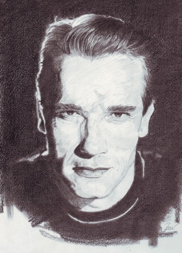 Wallpapers Art - Pencil Portraits Arnold Shwarzenegger