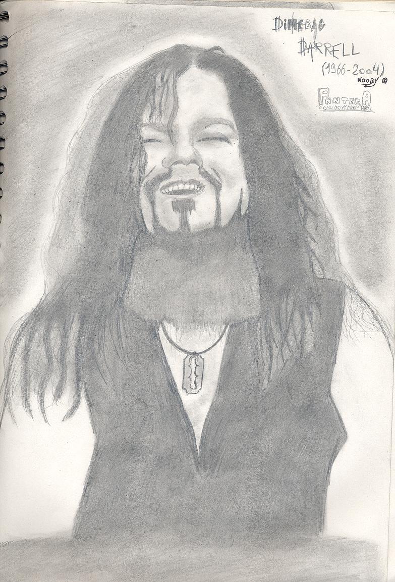 Wallpapers Art - Pencil Music Dimebag Darrell