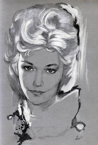 Wallpapers Art - Pencil Portraits Kim Novak