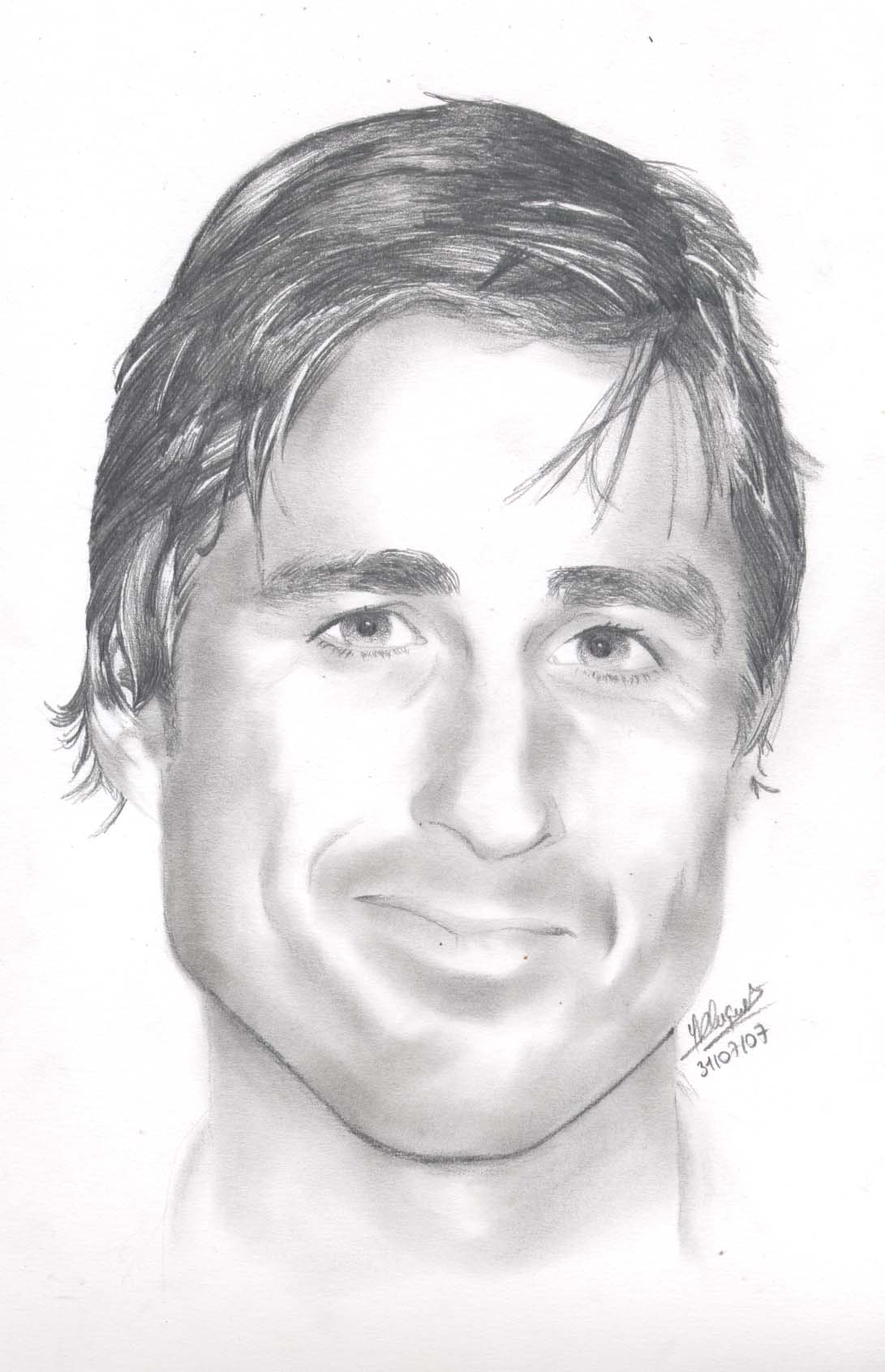 Wallpapers Art - Pencil Movies - TV Soaps Luke Wilson