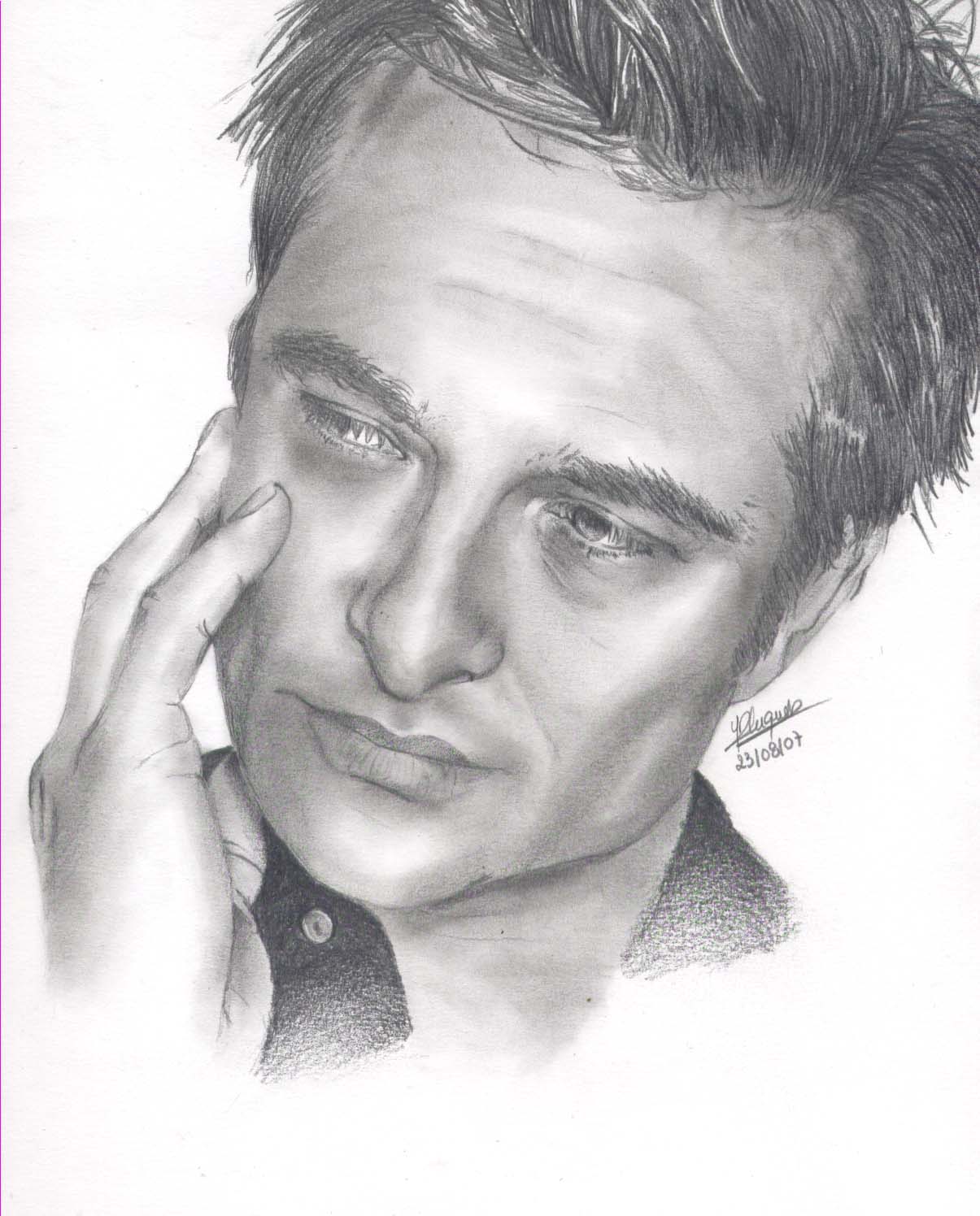 Wallpapers Art - Pencil Movies - TV Soaps David Hallyday