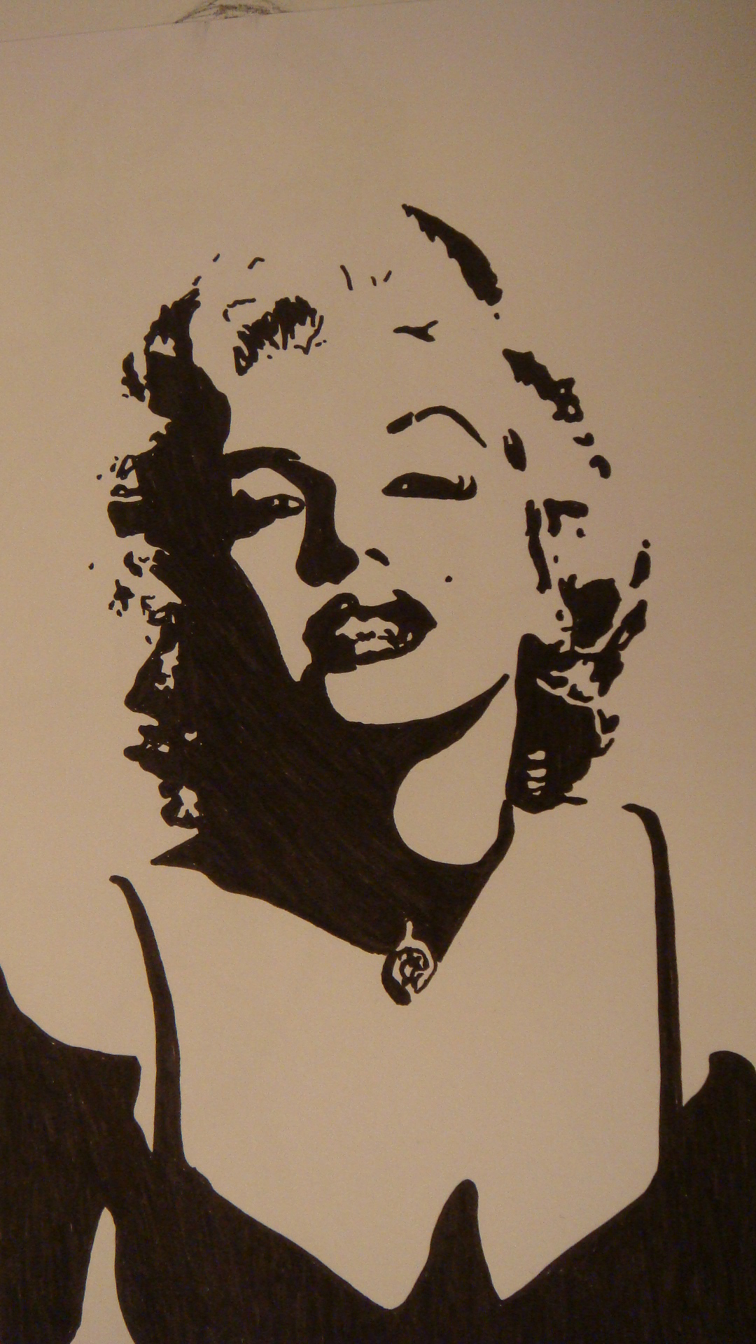 Fonds d'cran Art - Crayon Portraits Marylin Monroe