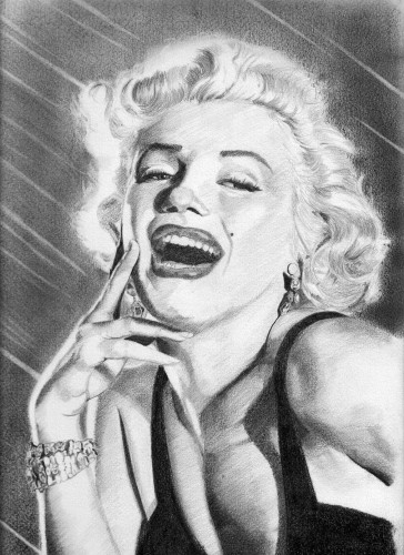 Fonds d'cran Art - Crayon Portraits Marylin Monroe