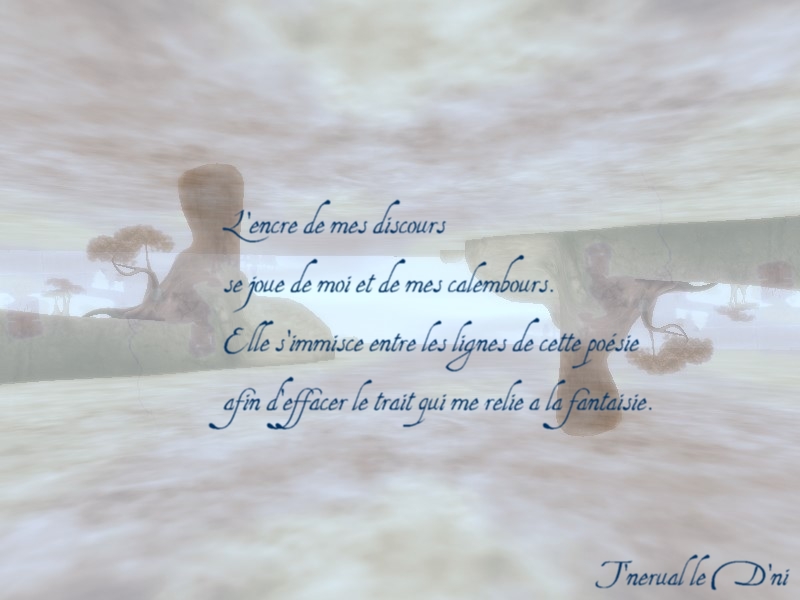 Wallpapers Digital Art Poetry - Texts L'Encre