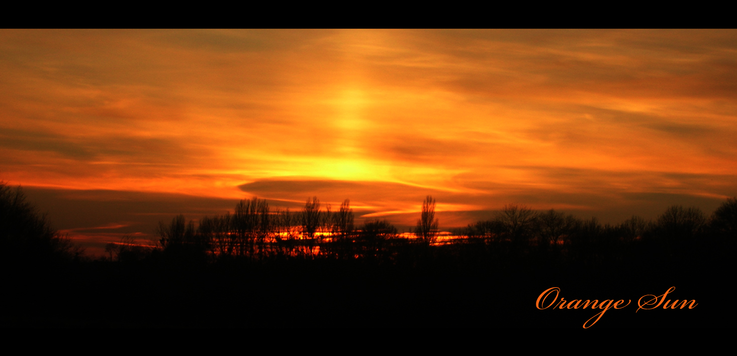 Fonds d'cran Nature Couchers et levers de Soleil Orange sun