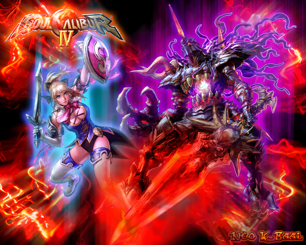 Fonds d'cran Jeux Vido Soul Calibur 4 wall SC4 cass n night