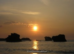 Fonds d'cran Nature Coucher  Biarritz