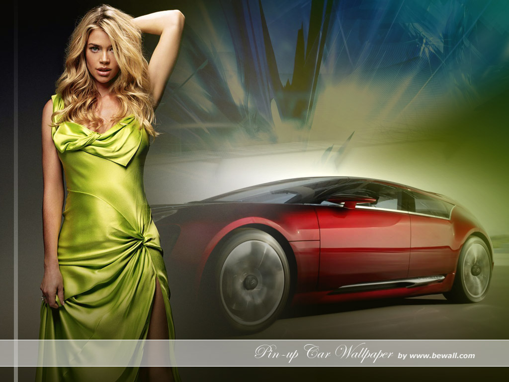 Wallpapers Cars Girls and cars Pin-up car wallpaper by bewall.com