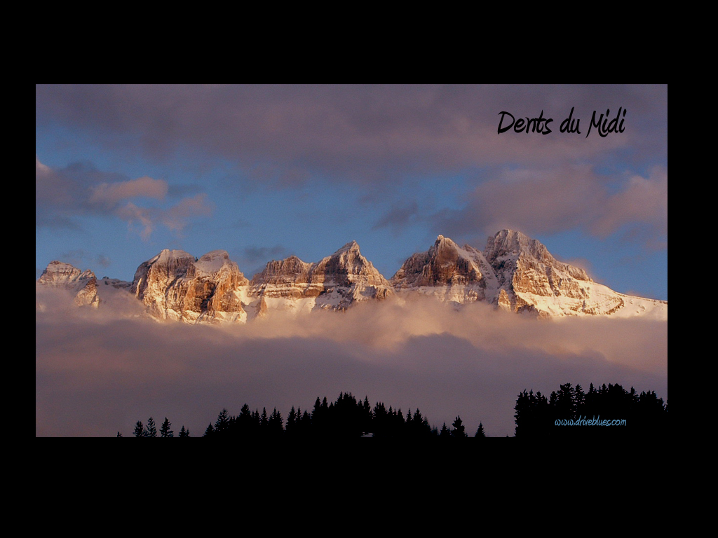 Fonds d'cran Nature Montagnes dent du midi hiver 2008