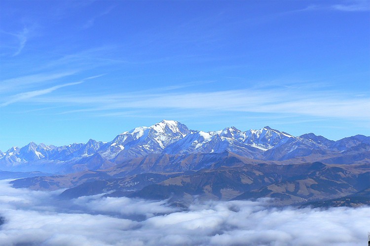 Fonds d'cran Nature Montagnes Mont Blanc vu du Mont Charvin