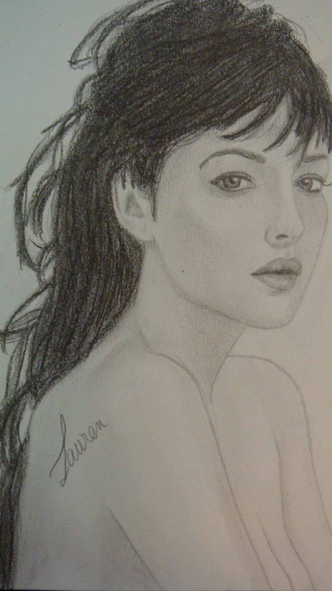 Fonds d'cran Art - Crayon Femmes - Fminit monica bellucci