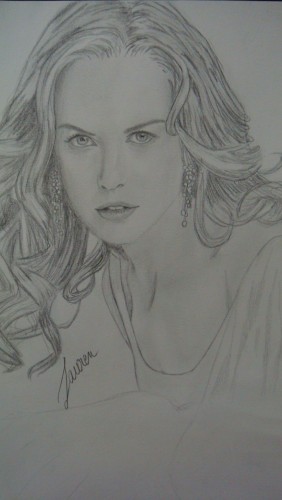 Fonds d'cran Art - Crayon Femmes - Fminit nicole kidman