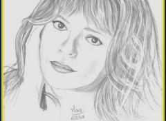 Fonds d'cran Art - Crayon France Gall