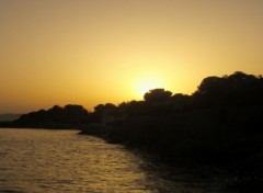 Fonds d'cran Nature le coucher du soleil au dramont sur la cte d'azur