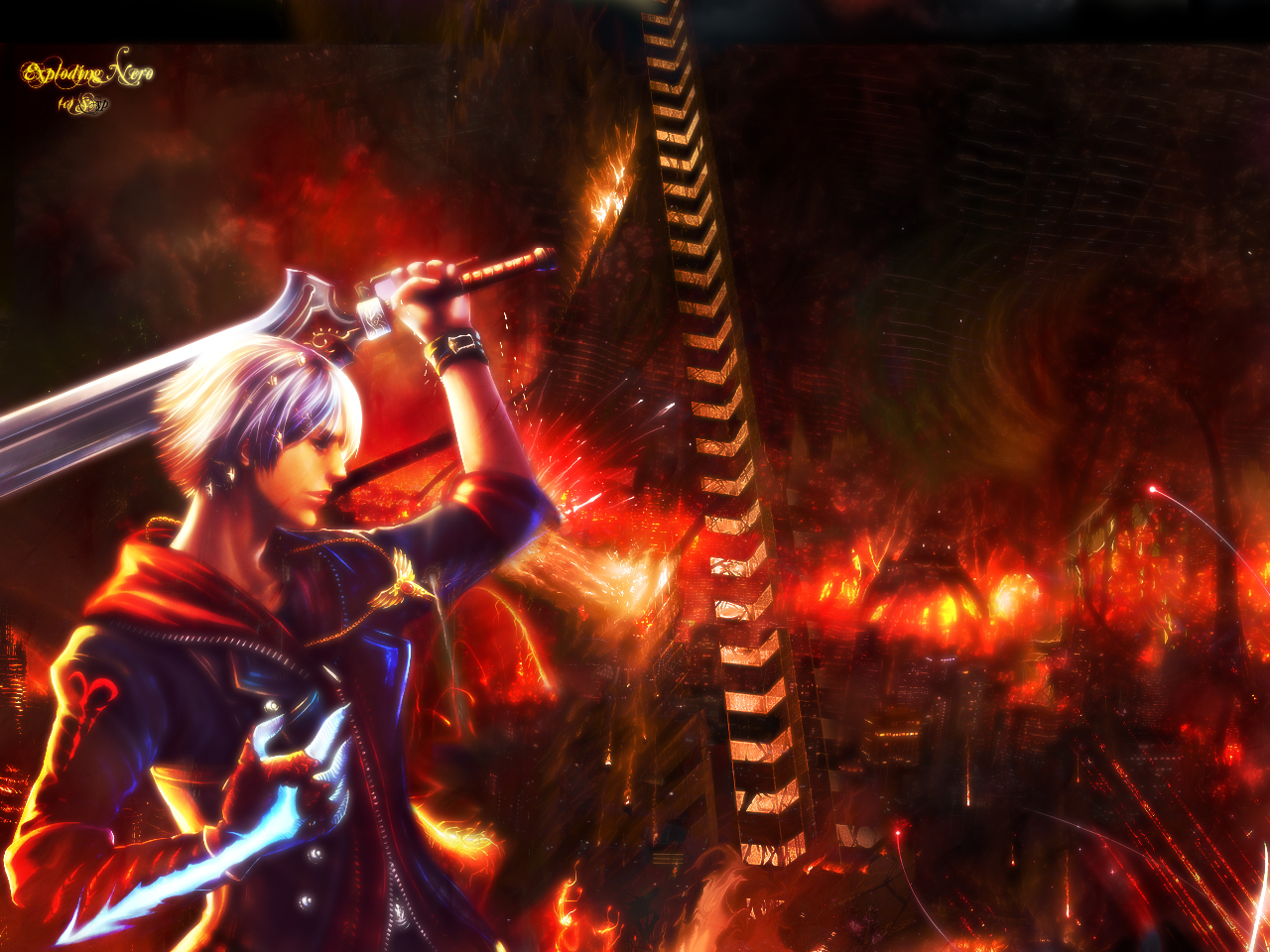 Wallpapers Digital Art Hell Exploding Nero