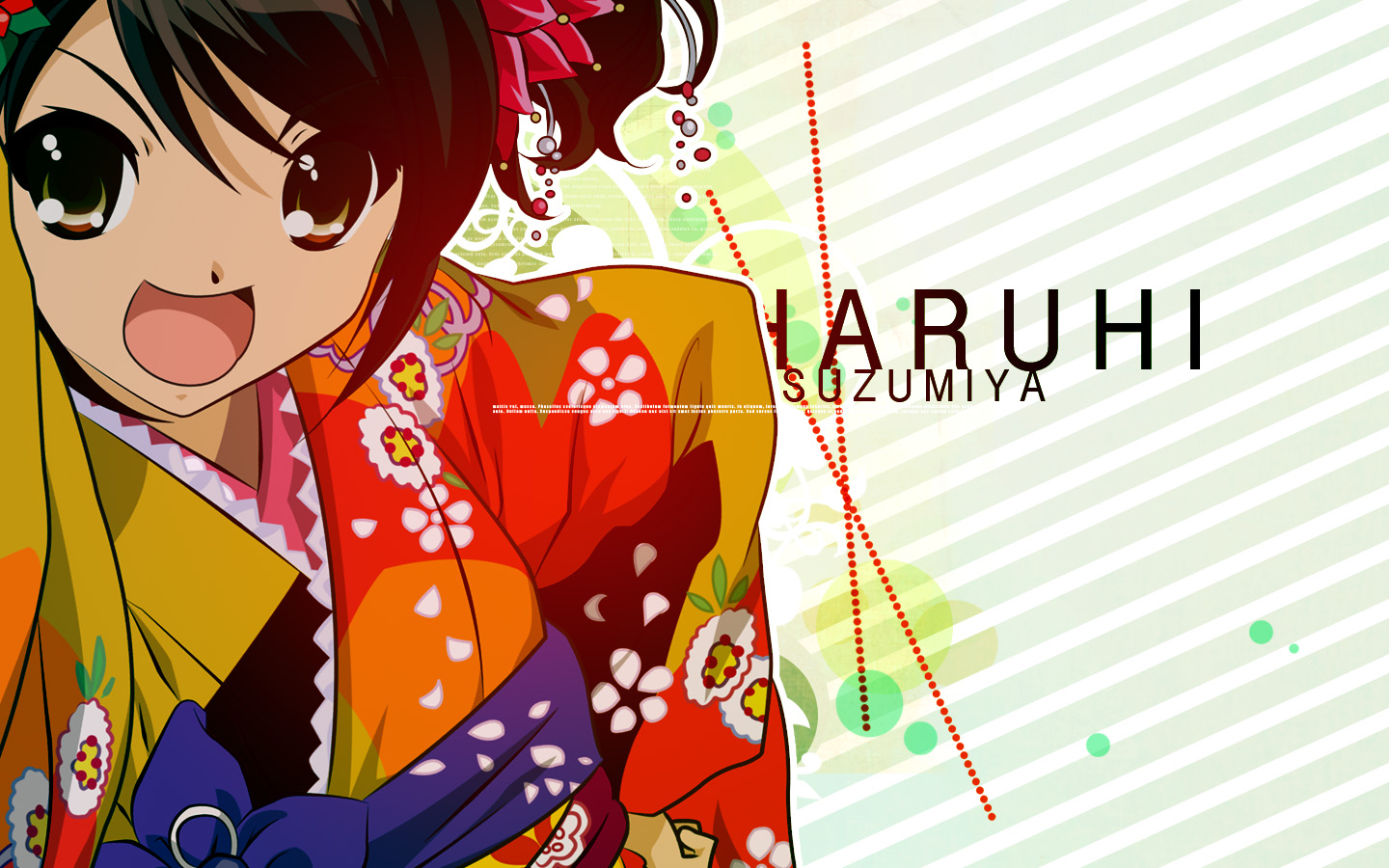 Fonds d'cran Manga Suzumiya Haruhi No Yuutsu haruhi yukata