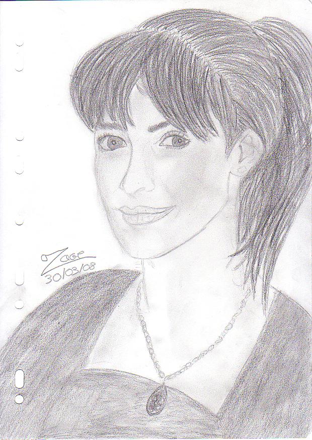 Fonds d'cran Art - Crayon Portraits Sophie Marceau