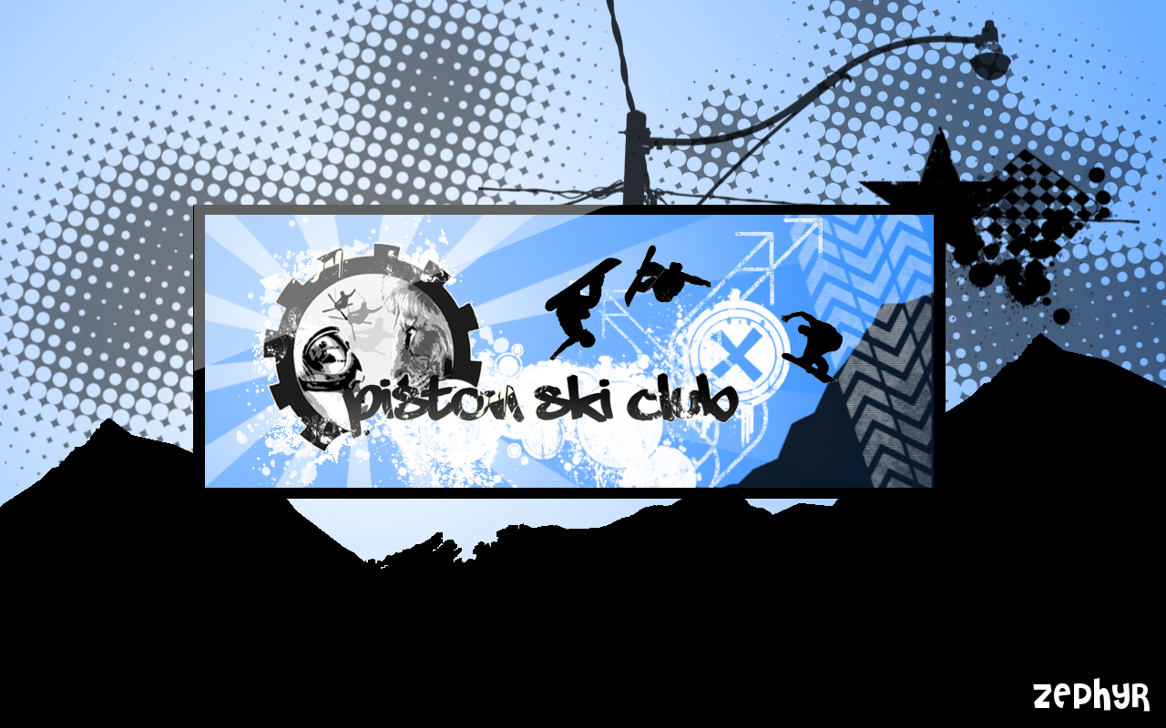 Wallpapers Digital Art Sports piston ski club