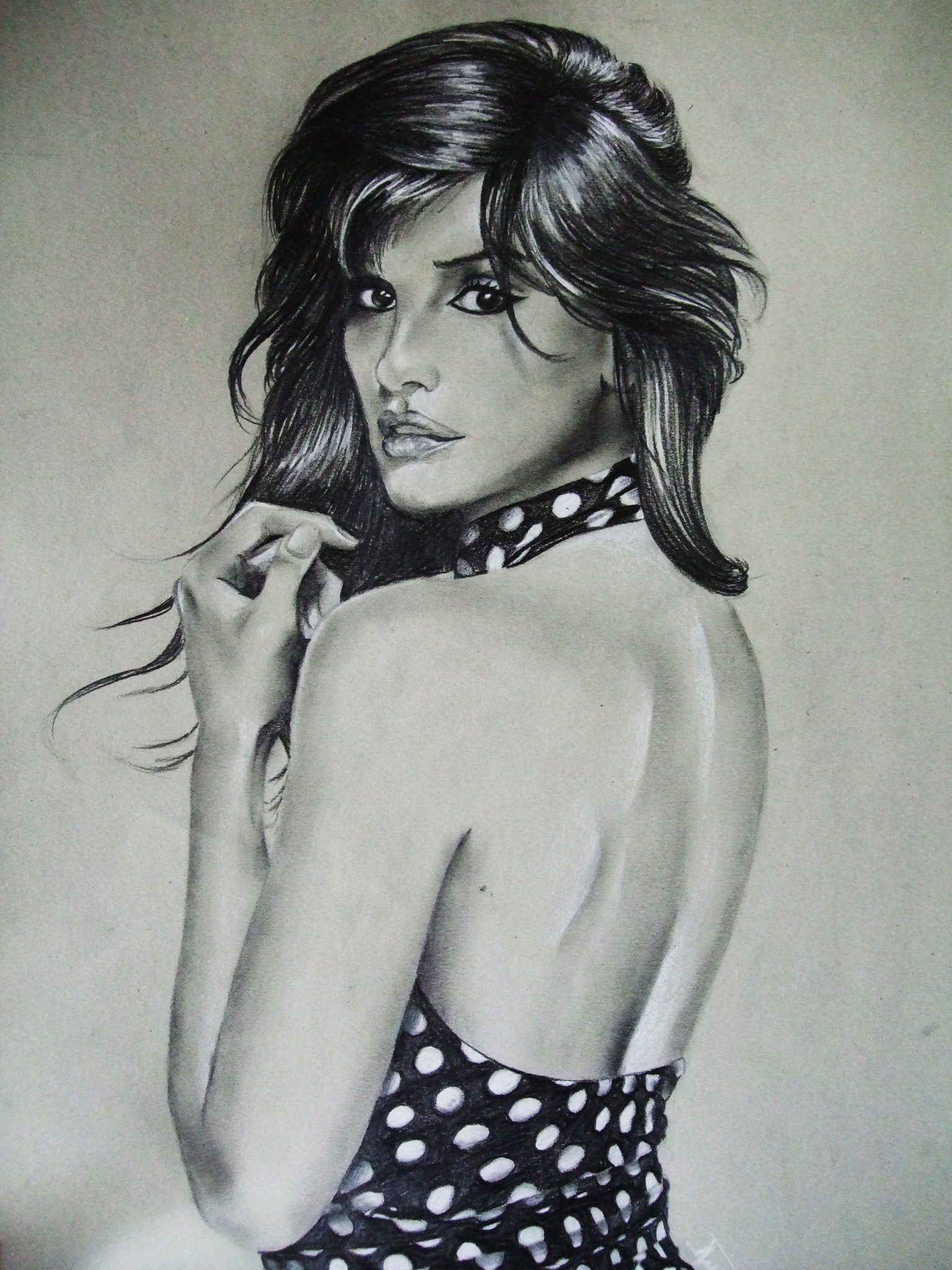 Fonds d'cran Art - Crayon Portraits Penelope Cruz