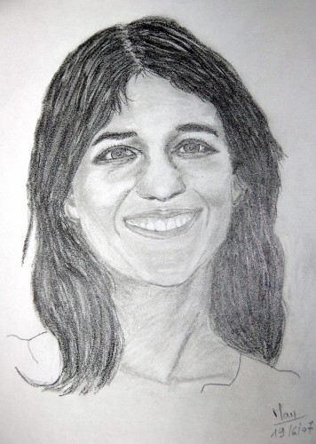 Fonds d'cran Art - Crayon Cinma - Sries TV Charlotte Gainsbourg