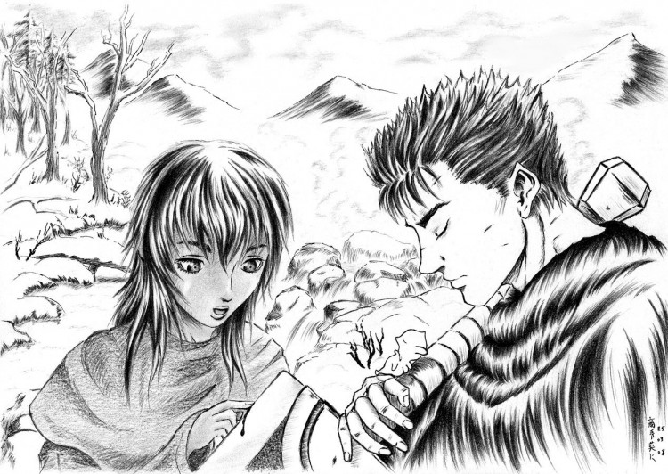 Fonds d'cran Art - Crayon Manga - Berserk Sleeping Berserk