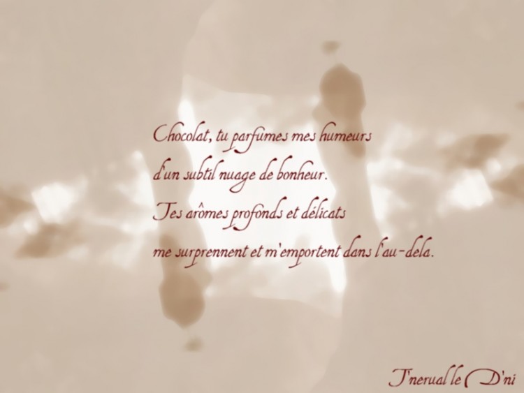 Wallpapers Digital Art Poetry - Texts Chocolat