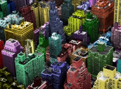 Fonds d'cran Constructions et architecture Manhattan en couleurs