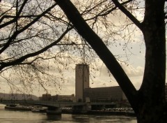 Fonds d'cran Nature la seine sous un ciel laiteux