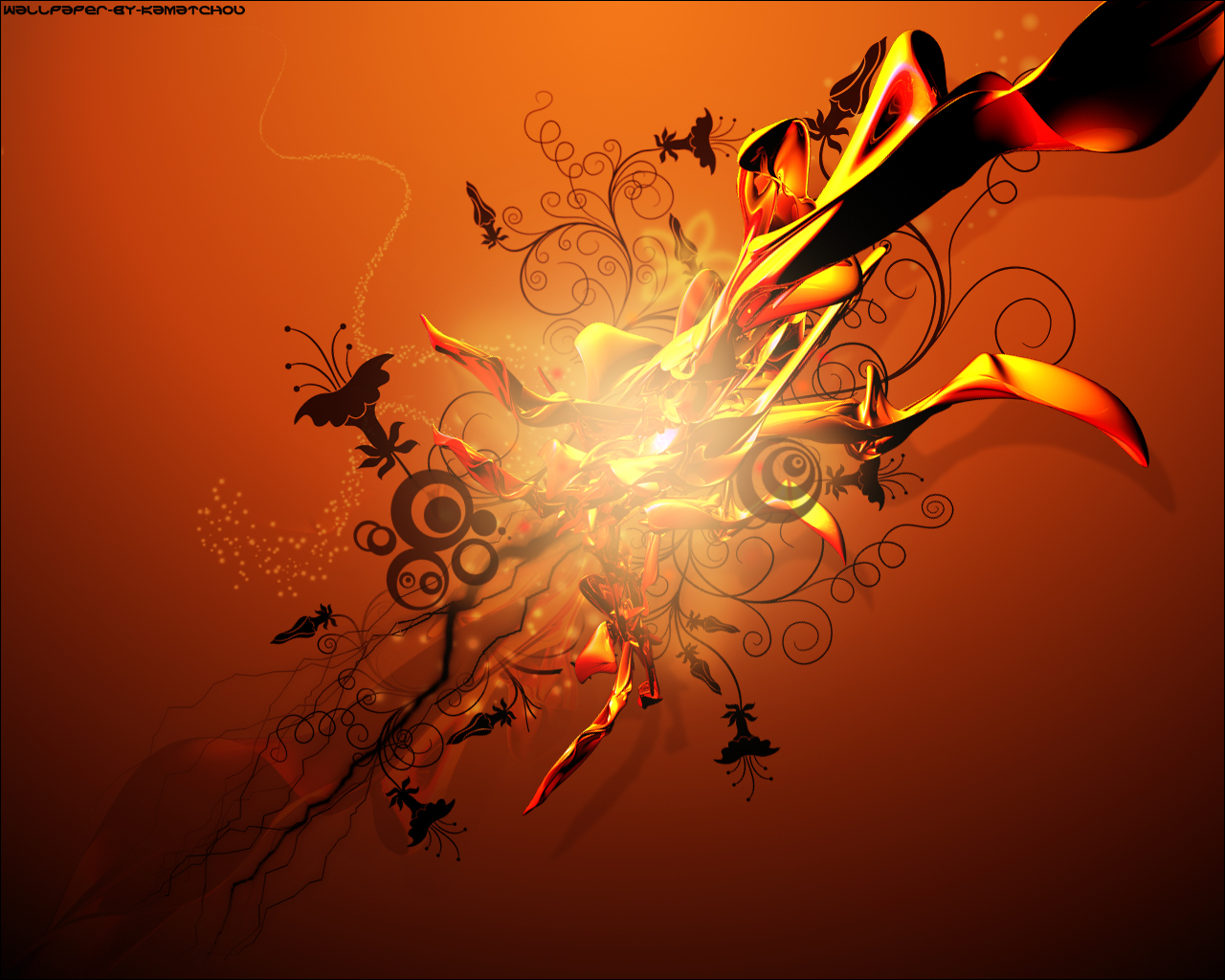 Wallpapers Digital Art 3D - Cinema 4D orange