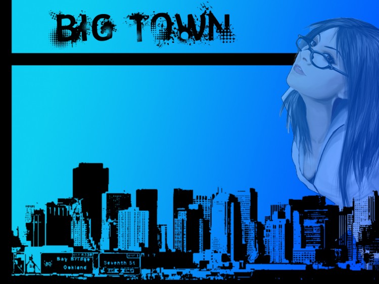 Wallpapers Manga Girl big town